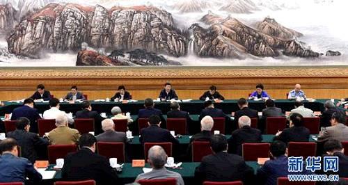 图为：2016年5月17日，中共中央总书记、国家主席、中央军委主席习近平在北京主持召开哲学社会科学工作座谈会并发表重要讲话。